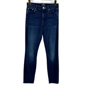 Mother Jeans‎ High Waisted Looker Ankle Fray in Tongue and Chic Size 26 Skinny